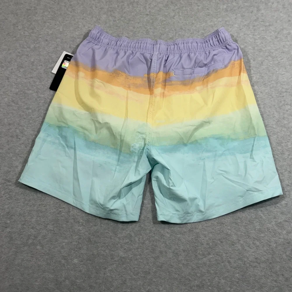 NFL Team Apparel Swim Trunks Mens‎ Large Multicolor NEW Eagles Gradient LAJ0T971